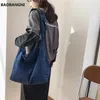 Sacs à bandouliers Vintage Denim Femmes Simple Jeans Blue Handbag Bagg de grande capacité Fashion Women's Tote Messenger Sac