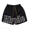 Rhude 2024 Nya sommarmens shorts Gym Shorts Designer Mens Shorts Män Set Tracksuit Pants Loose and Comfort Mode Be Popular Rhude Short 75