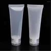 Storage Bottles Refillable Travel Leakproof Plastic Tubes Sample Packing Jars Squeezable Makeup Container With Screw