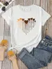 T-shirt femminile T-shirt casual da donna Plus Love Heart Graphic T-shirts Y240420