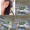 Stud Küpe Kjjeaxcmy Fine Jewelry 925 Sier Natural Emerald Girl Noble Satış Kulak Desteği Testi Çin Tarzı Damlası Teslimat Dhefj