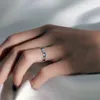 Cluster anneaux simples faire une bague de lettre mate de souhait pour femmes hommes rétro créative ouverture argenté couleur doigt bijoux de bijoux