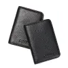 Portafogli slim culista vera in pelle RFID Protezione per protezione da uomo Titolo della carta di credito Case Piccolo portafoglio per uomo Black Coffee