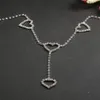 Body Chains Belt Crystal Taille Heart Pendant Summer Beach Jewelry Festival Belly Women 240409