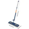 Nettoyage de sol Mop plat ou seau autonettoyant Extrusion humide à la maison Ultra-fine Fibre Mat Tool 240418