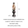 Candele Candele in resina creativa Lampada Krosene Holding Retro Style Vintage Candlestick Decor Home Desktop Glass Cover Regalo di Natale