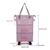 Bags Folding Luggage Bags Lightweight Consignment Bag with Wheels Large Capacity Oxford Cloth DryWet Separation Outdoor Weekend Bag