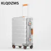 Bagaż klqdzms walizka aluminummagneium stopowa obudowa w obudowie 20 cali Allmetal Bagage Universal Wheel Hasło 24 -calowe żeńskie żeńskie