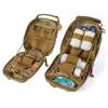 Packar 1000D Tactical First Aid Bag Molle Military Hunt Midjepåse Surviaval Medical Emergency Bag EDC Pack Ifak Pouch Sling