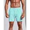 Shorts mannets nouveaux plage polyester respirant pour les hommes avec une ligne d'épissage en 3D Shorts de surf de surf de maillot de bain hawaïen et un pantalon de natation en marche b