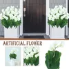 Decorative Flowers 1pc Artificial Flower Latex Real Bridal Wedding Bouquet Home Decoration Fashionable And Simple Simulation 2024