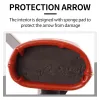 Förpackar Archery Arrow Quiver Release Leather Recurve Bow Arrow Protecror Storage Bag for Hunting Fothing American Long Bow Accessory