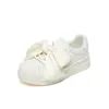 Chaussures décontractées de fond épais Big Bow Shell Shell 2024 AUTOMNE BLANCHE BLANCHE