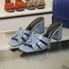 Luxury Designer Women's sandals Summer sleek leather stylish sexy elegant outdoor slippers