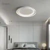 Luces de techo Luz de dormitorio principal Lámpara de sala de estar ultra delgada moderna