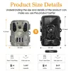 Kameror Mini Hunting Camera 20MP 1080P Wild Trail Camera Infrared Night Vision Outdoor Motion Activated Scouting 0.2S Trigger Photo Trap