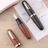 PENS MAJOHN Q1 Mini Wood/Acrylic Transparent Pocketsize Eyedreper Fountain Pen Iridium Long Knife NiB Portable Ink Writing Present Pen Pen Pen