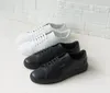 Casual Shoes DONNAIN Minimal Platform Black Genuine Leather Sneakers Men And Women Luxury Calfskin Trainers Couple Flats