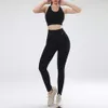 Lu -Set ausrichten von Ficess Sport und Anzüge Fitnessstudio -Kleidung Yoga BH nahtlose Leggings Running Women Tops Pant Zitronen -Fitnessstudio Running Workout
