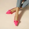 Élégant talons bas pour femmes travail de bureau pour la femme chaussures décontractées sandales talons carrés glisser sur les dames appartements grande taille 34-42 240 caca