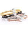 Fashion High Quality Chic Valentine Gift Bijoux en acier inoxydable Gold Femmes Déporter Bracelets Bangles2671281