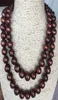 Double Strands 1213mm South Sea Barock Chocolate Pearl Necklace 18 quot19quot7213580