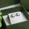 Dainty Vintage Stud Earings Designer Classic 925 Sterling Silver Color Letter Woman For Teen Girl Esthetics Jewlery Accessorie Designer Women Fashion Love Earring