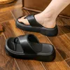 Slippels Dames Casual beknopte Thong Eva Indoor Badkamer Flip-Flops Home Non-Slip 2024 Zomer Outdoor Slide Beach Bread Shoes