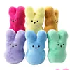 Party bevorzugt Ostern Geschenke 15 cm Peep Stoffp Toy Bunny Rabbit Mini für Kinder 0103 Drop Lieferung Hausgarten Festliche Supplies Event Dhfoz