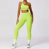 LL8578 Women Yoga Outfit Due pezzi set di pantaloni pantaloni Sport palestra che corre bravo elastico reggiseno elastico in forma sportiva ad alta vita a fitting in vita ad alta vita traspirante
