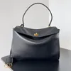 Bola de designer de bolsa de rodeio de alta qualidade Mulheres de grande capacidade Satchel Satchel Couro genuíno ombro de bolsa crossbody designer saco de rodeo rodeo hardware de prata dourado