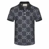 Vêtements de marque d'été créatrice de luxe Poloshirts hommes décontractés polo mode serpent imprimé broderie T-shirt High Street Mens Polos M-3xl