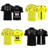 Fashion 2023 F1 Polo masculino Fórmula 1 Aston Martin Imprimiu Round Neck Sports Leisure Children Racing de verão