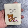 THIESS RILAKKUMA Porta della carta d'identità per donne Cartoon Anime Bear Kawaii Casa carina Casa di carta Pink Card Copertura Protettore