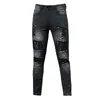 Men jeans Hip Hop Ripped Slim Stretch Pants Spring and Autumn Fashion Club pojkvän Kläder av hög kvalitet Jeans S-3XL 240411