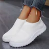 Casual schoenen dames sneakers mode 2024 trainers solide kleur vrouwen glijden op sock dames plat