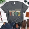 Women's T Shirts 2024 Vintage Audio Tape 1992 Limited Edition Shirt Women Harajuku 32nd 32 Years Old Birthday Party Top Retro Tshirt