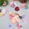 Decoratieve bloemen 100 pc's andere opruiming stofdichte apparaten bruiloft decoraties zijden doek vlinders appliques