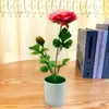 装飾的な花現実的な偽の植物家の装飾のための人工鉢植えの花カラフルな盆栽の装飾