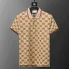 2024SS Designer Polo Shirt For Men Luxury Polos Casual T-shirt broderade bokstäver randiga mode High Streetblackwhite Red M-XXXL
