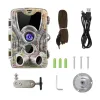 Cameras Outdoor Wildlife 20MP HD 1080P Trail Camera Night Vision Hunting Accessories IP66 Waterproof Wildlife Game Cam Thermal Scope