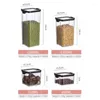 Storage Bottles Plastic Food Jars Clear Containers With Airtight Lid Stackable Pantry Organizer Bottle Space Saving Canister For Kitchen