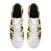 Scarpe casual classiche in tela bassa tela gialla girasole giallo femminile sneaker autunno primaverile sneaker non slittata di punta di punta di punta piatti resistenti alla moda