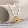 Charms Golden Circular Eye Pendant för smycken Tillverkar Gold DIY örhängen armband halsband dijes