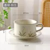 Canecas canecas vintage caneca tulipas de porcelana xícara de cerâmica Europa com pires de pires de mesa desenhada xícaras de café decoração em casa decoração