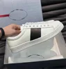 24ss Casual-stylish Men Brushed Leather Sneakers Shoes Contrasting-colored Side Stripe Trainers Luxury Footwear Lifestyle Casual Walking Original Box