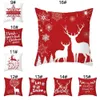 Decorations Claus Santa Christmas Case Pillow Pillowcase Home Xmas Deer Pillows Cover Decor Peach Skin Cushion Covers Th0491 case s s