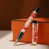 Pens Jinhao 100 Centennial Resin Gold Ball Clipe Pen F 0,5 mm de NIB Office Business Christmas Presentes Escola Supplies Stationery