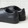 Casual Shoes DONNAIN Minimal Platform Black Genuine Leather Sneakers Men And Women Luxury Calfskin Trainers Couple Flats