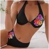 Bikini de maillots de bain féminin Swimsuit féminin 2024 Sexy push up Bikinis Retour sans mail